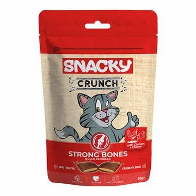 Crunchy Bones Tavuklu ve Peynirli Kedi Ödülü 10x60 Gr