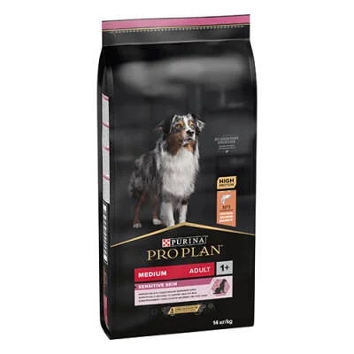 Medium Sensitive Skin Adult Somonlu Orta Irk Yetişkin Köpek Maması 14 Kg