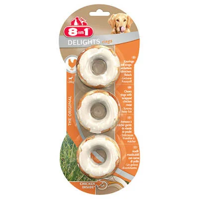 Delights Bones Tavuklu Halka Ağız Bakım Kemik Köpek Ödülü 119 Gr