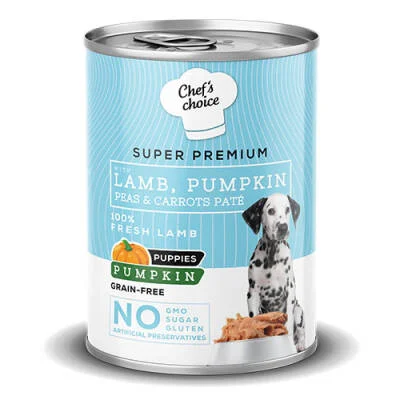 Pumpkin Pate Puppy Kuzulu Balkabaklı Tahılsız Yavru Köpek Konservesi 6 Adet 400 Gr