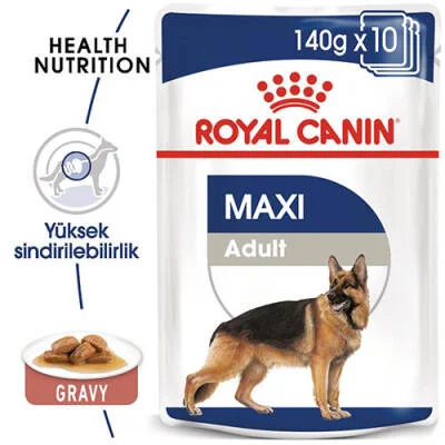 Maxi Adult Gravy Yetişkin Köpek Konservesi 10 Adet 140 Gr