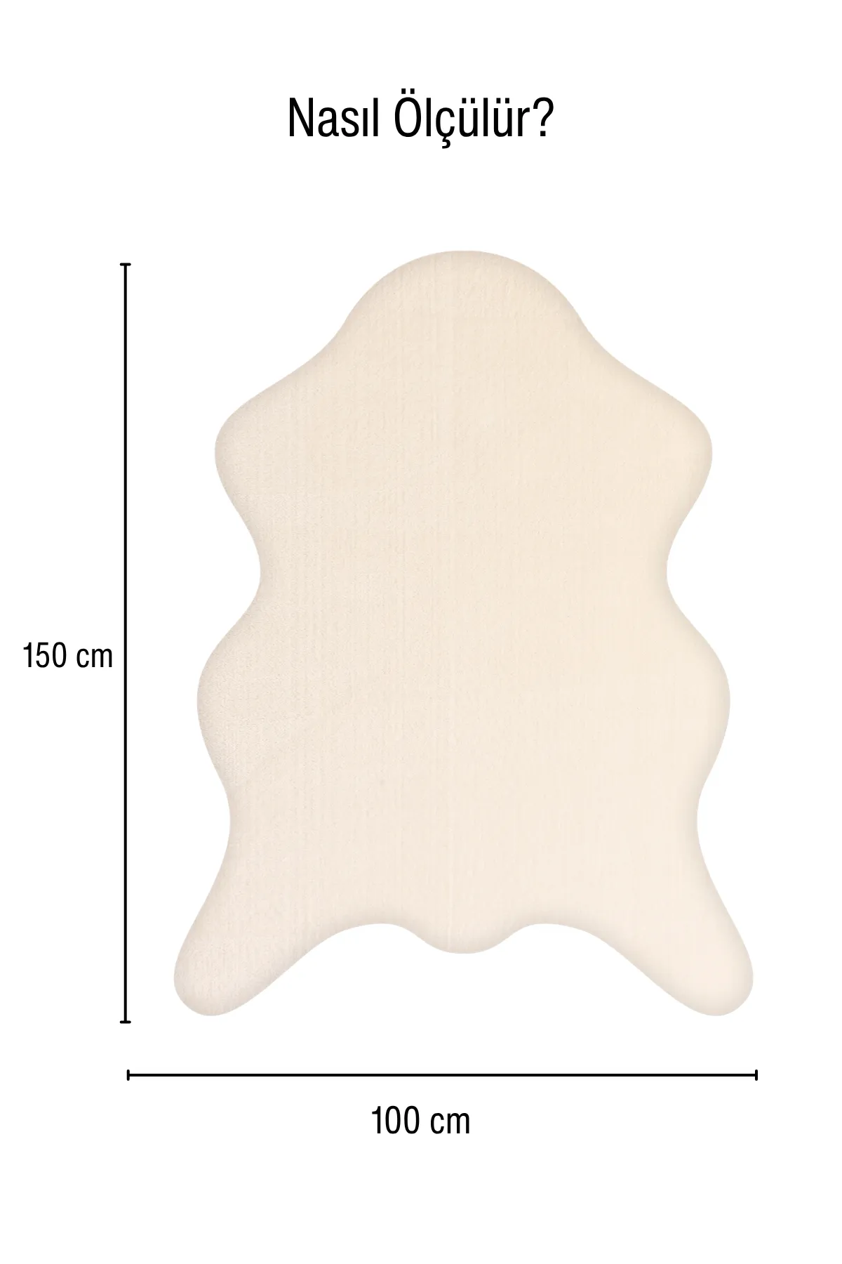 YoudayHomeCollection POLY Peluş Post Şeklinde Model Halı 80X350