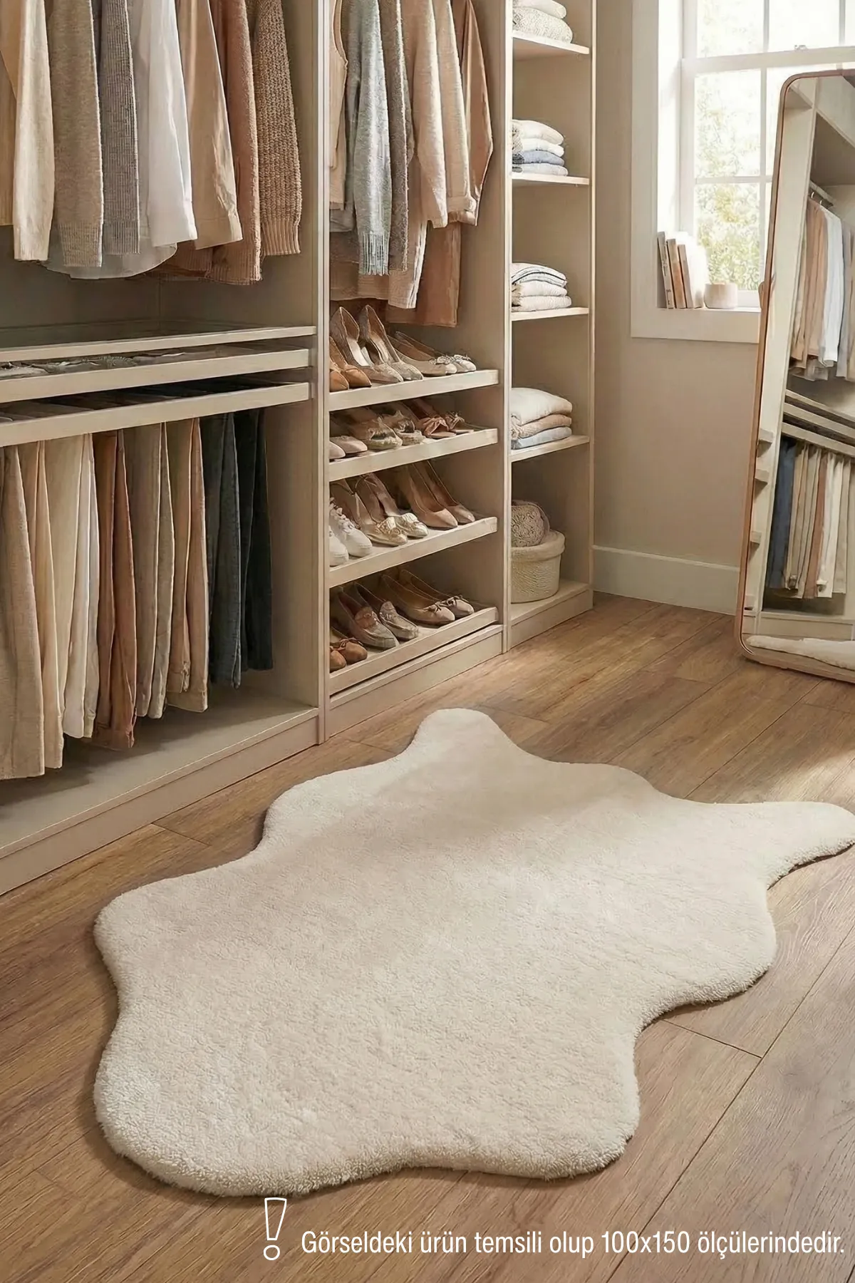 YoudayHomeCollection POLY Peluş Post Şeklinde Model Halı 150X300