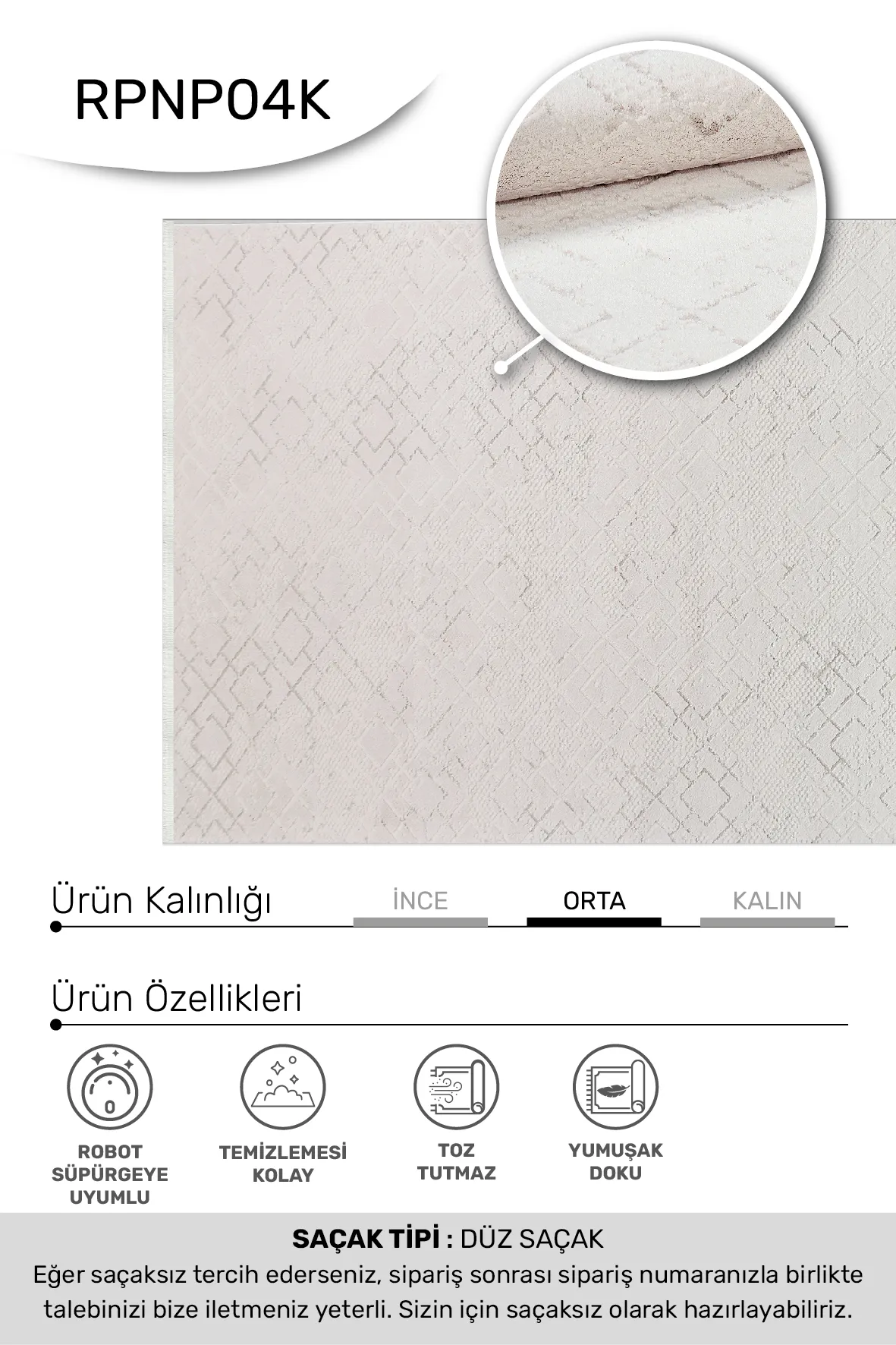 YoudayHomeCollection BONAPARTE Model Halı 100X450
