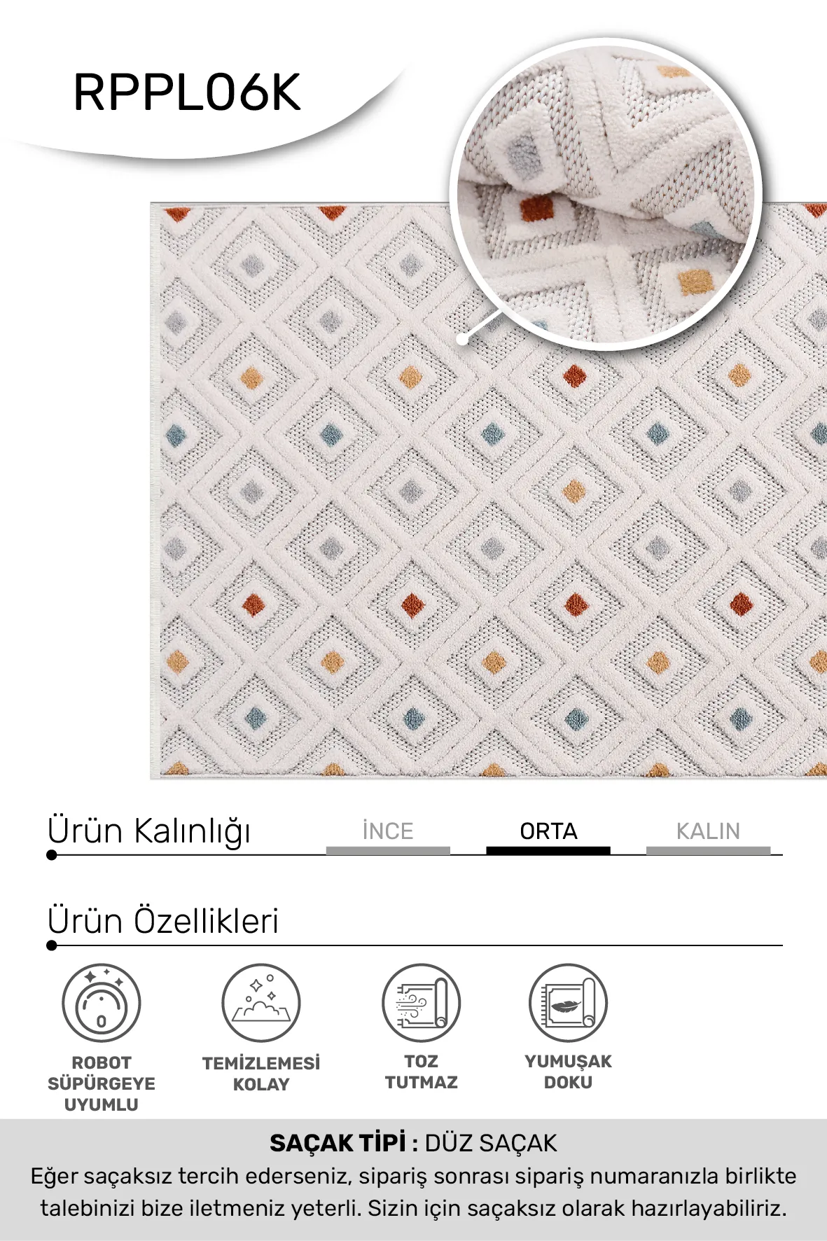YoudayHomeCollection MASAL Model Halı 120X400