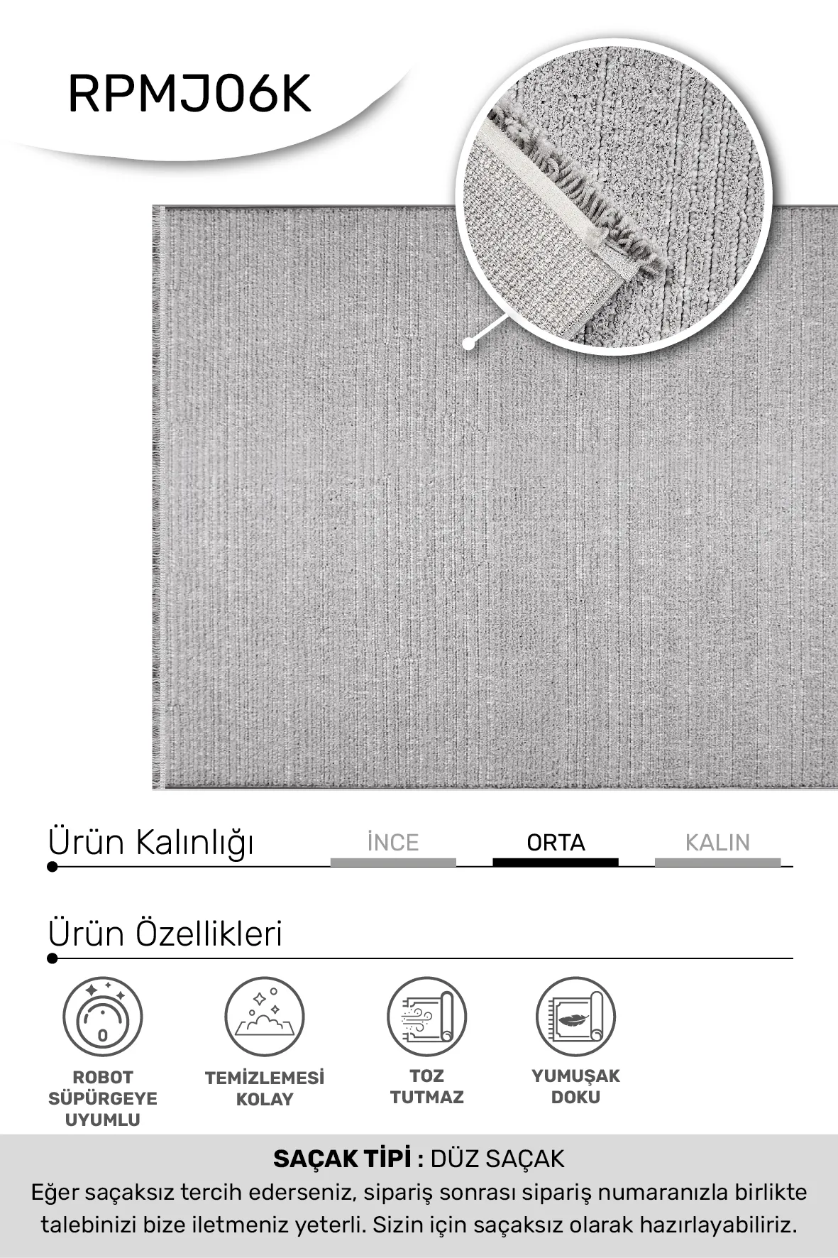 YoudayHomeCollection MARGİN Model Halı 160X200
