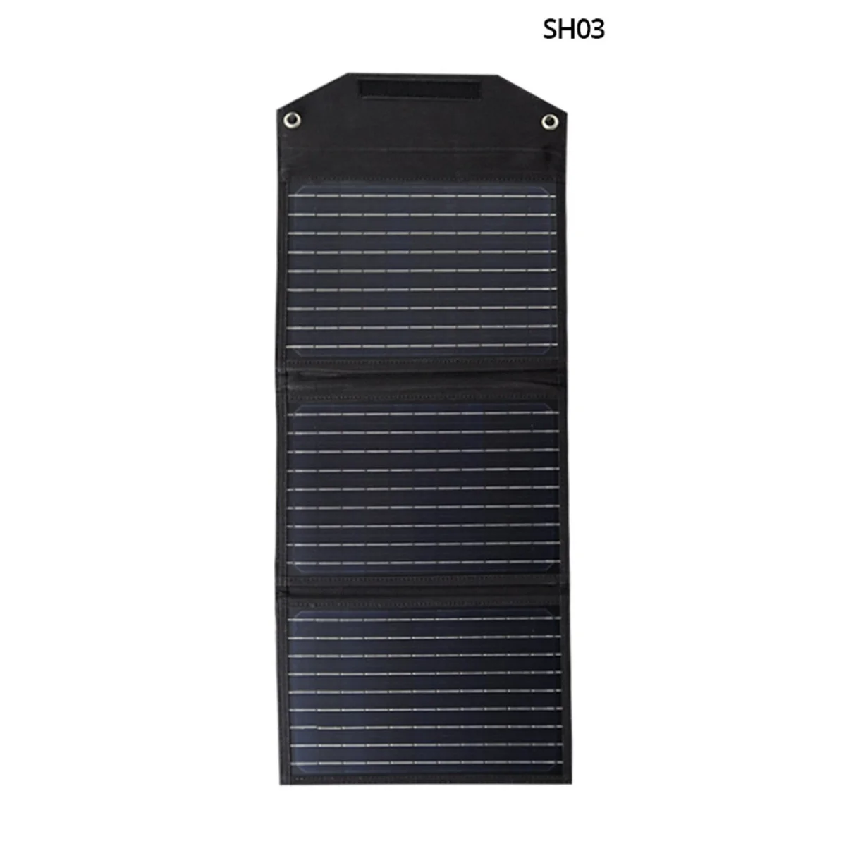 SH-03 30W Hızlı Şarj Taşınabilir Güneş Enerji Paneli Şarj İstasyonu - Siyah