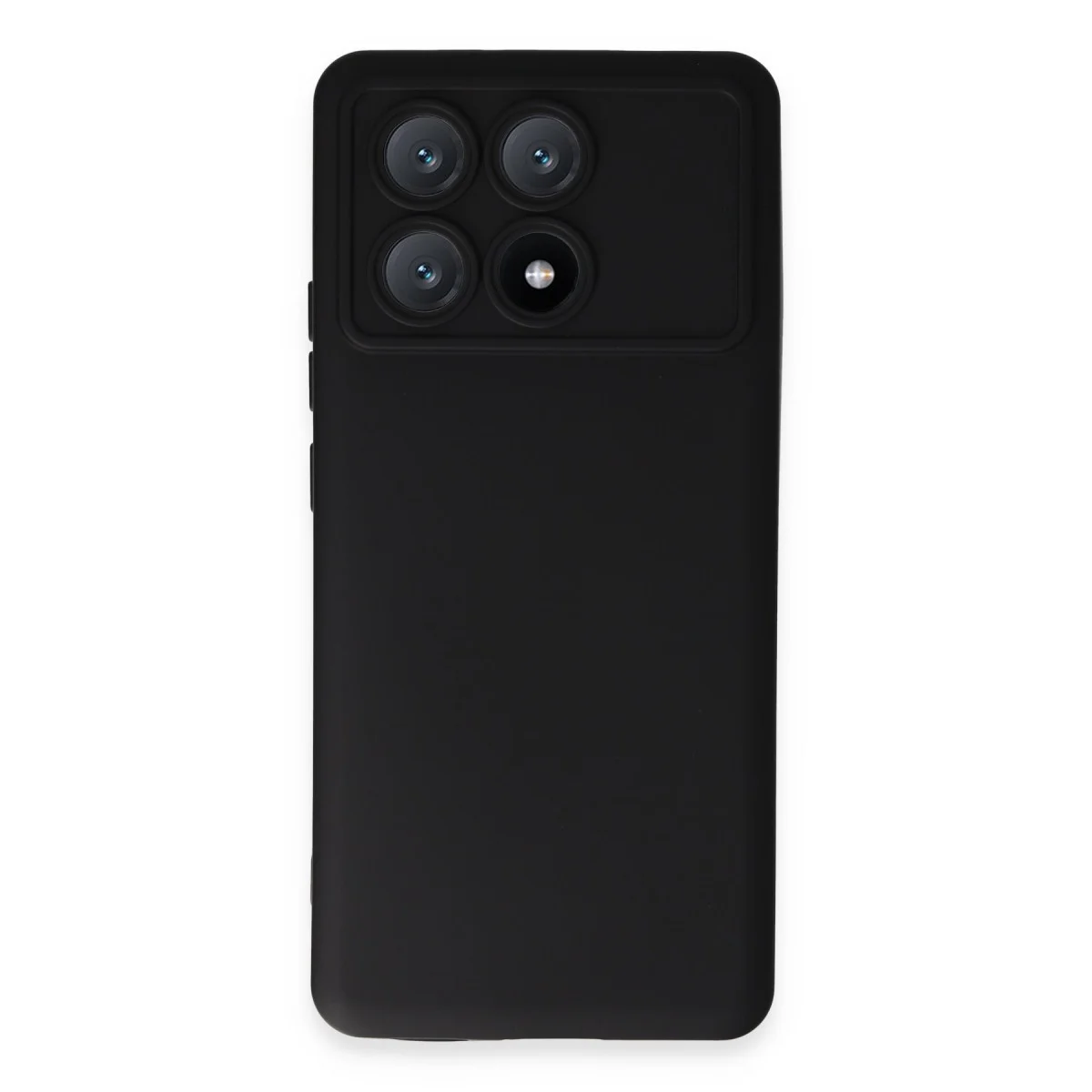 Poco X6 Pro Kılıf Nano içi Kadife Silikon - Siyah