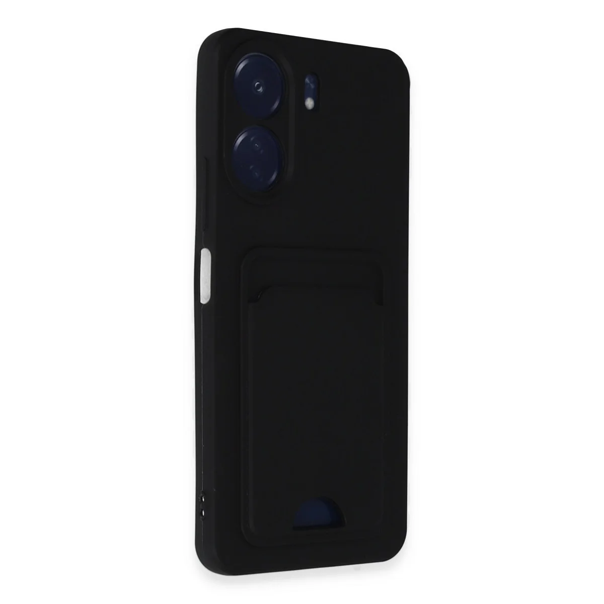 Redmi 13C Kılıf Kelvin Kartvizitli Silikon - Siyah