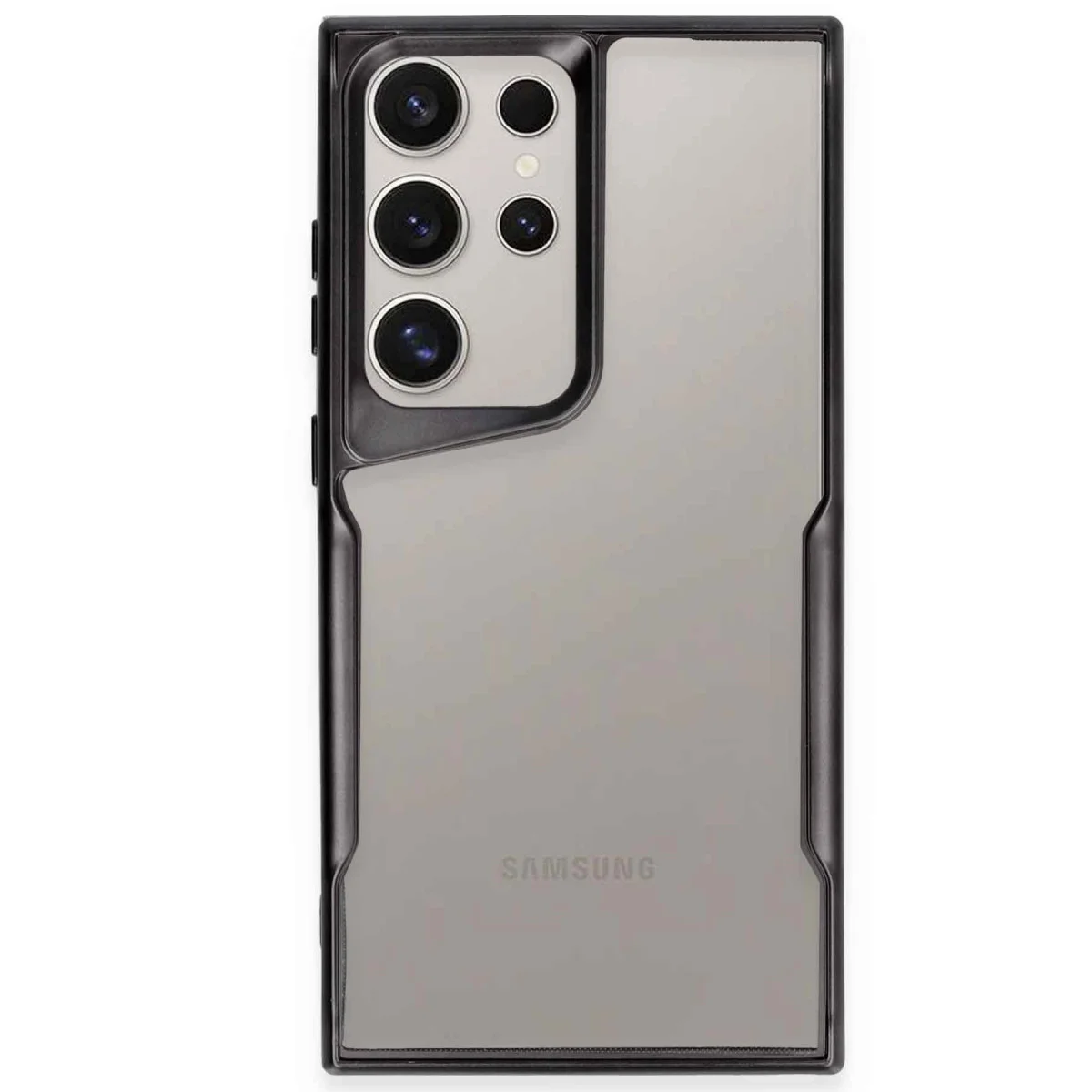 Galaxy S24 Ultra Kılıf Boyi Silikon Kapak - Siyah
