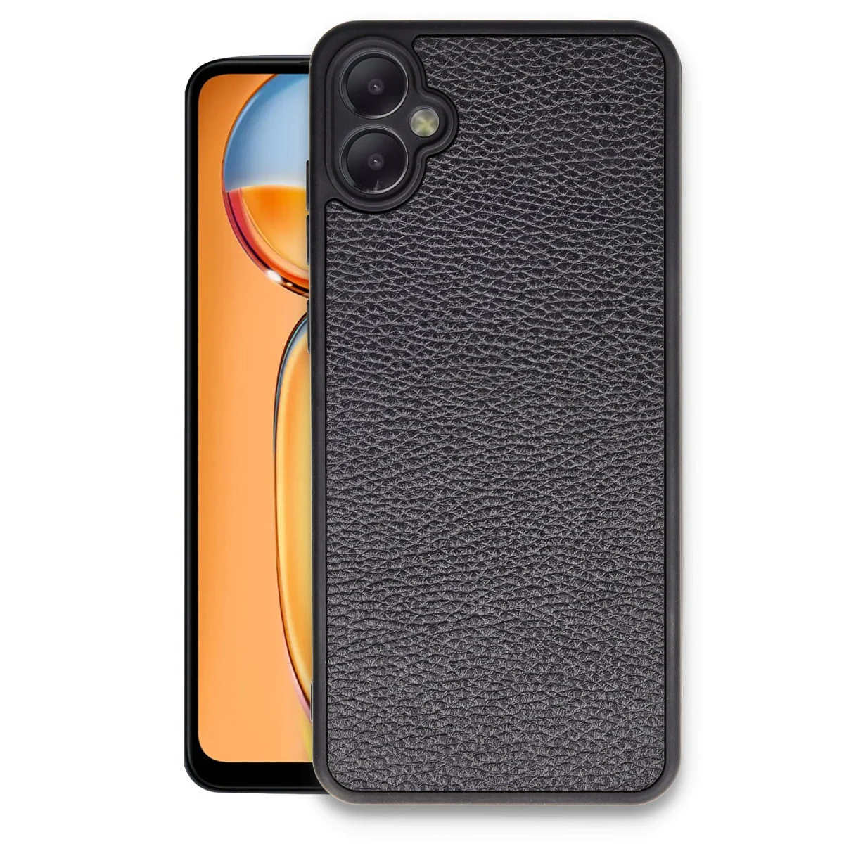 Galaxy A05 Kılıf Aras Deri Kapak - Siyah