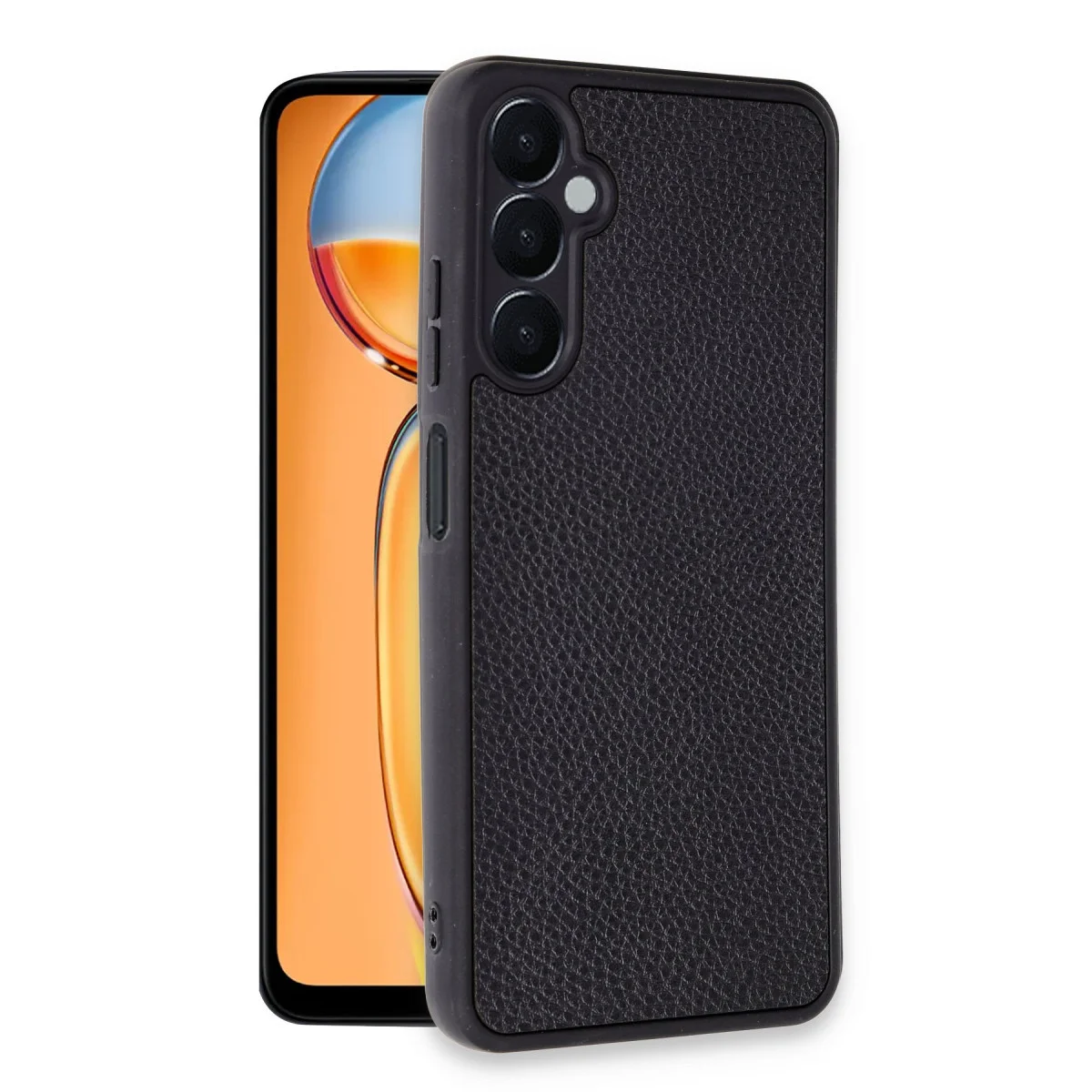 Galaxy A15 4G Kılıf Aras Deri Kapak - Siyah