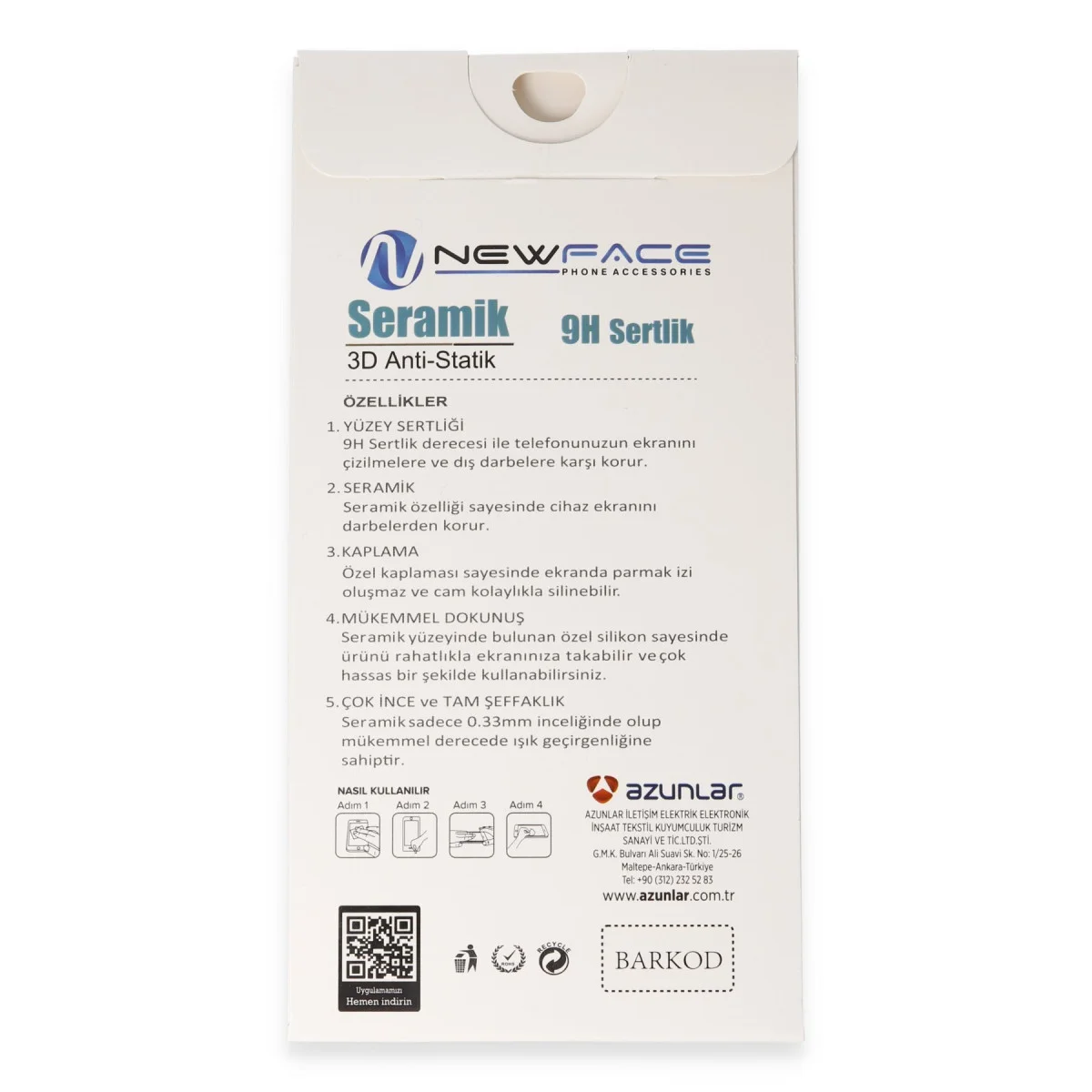 iPhone 16 Pro Max 3D Antistatik Seramik Nano Ekran Koruyucu