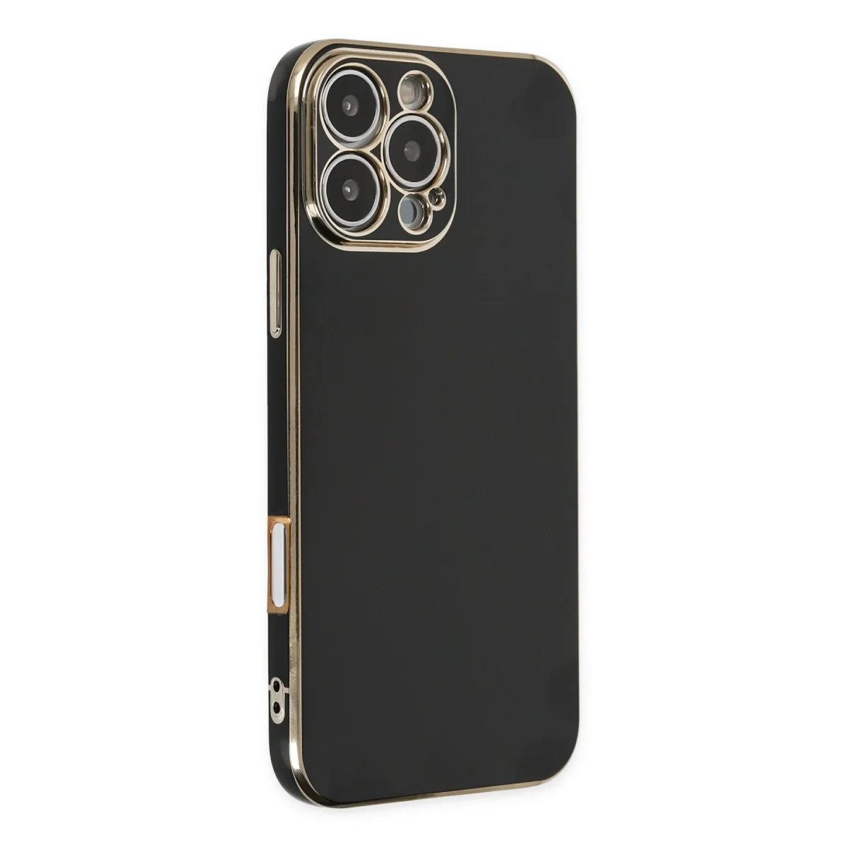 iPhone 16 Pro Max Kılıf Volet Silikon - Siyah
