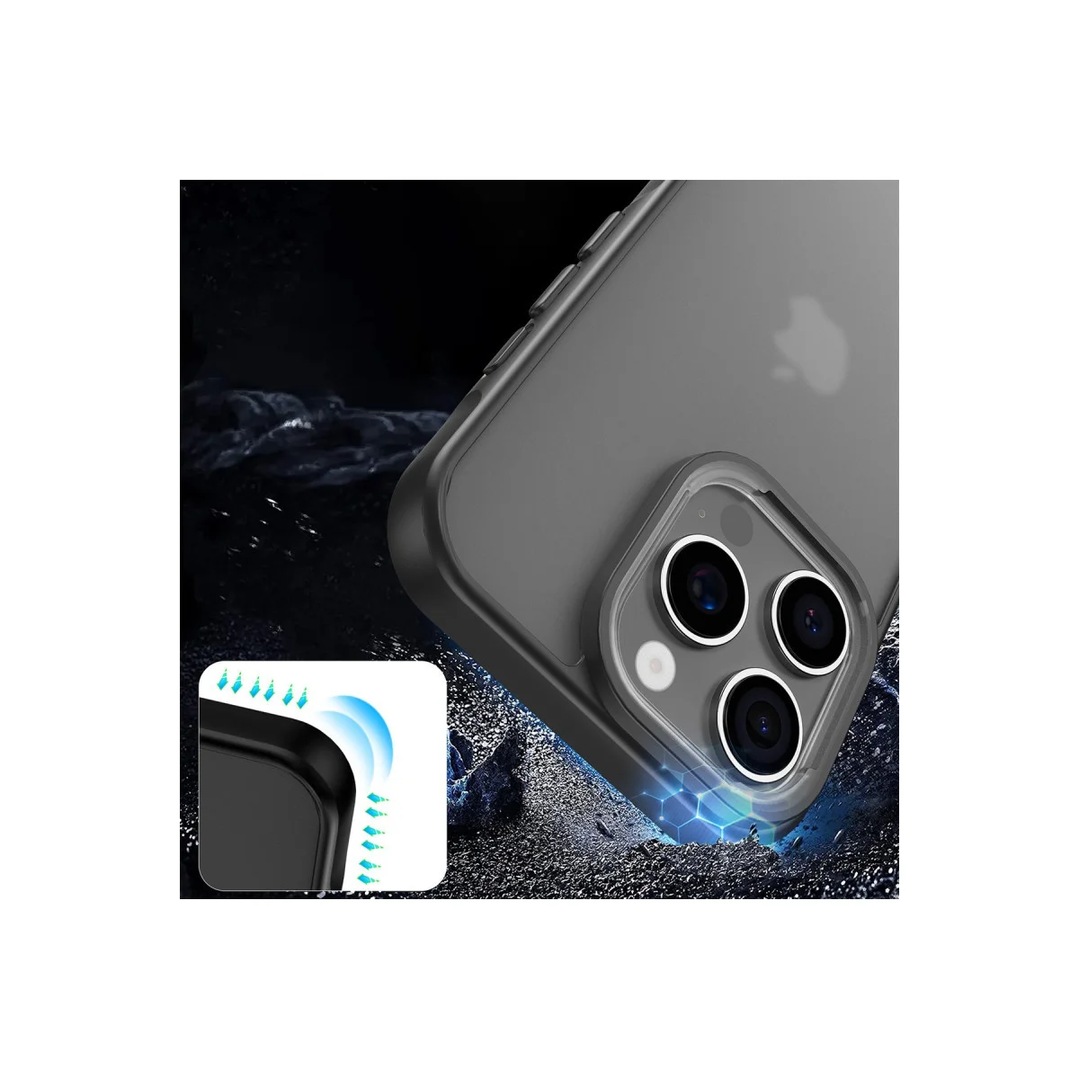 iPhone 16 Pro Max Kılıf Elegant Kapak - Siyah