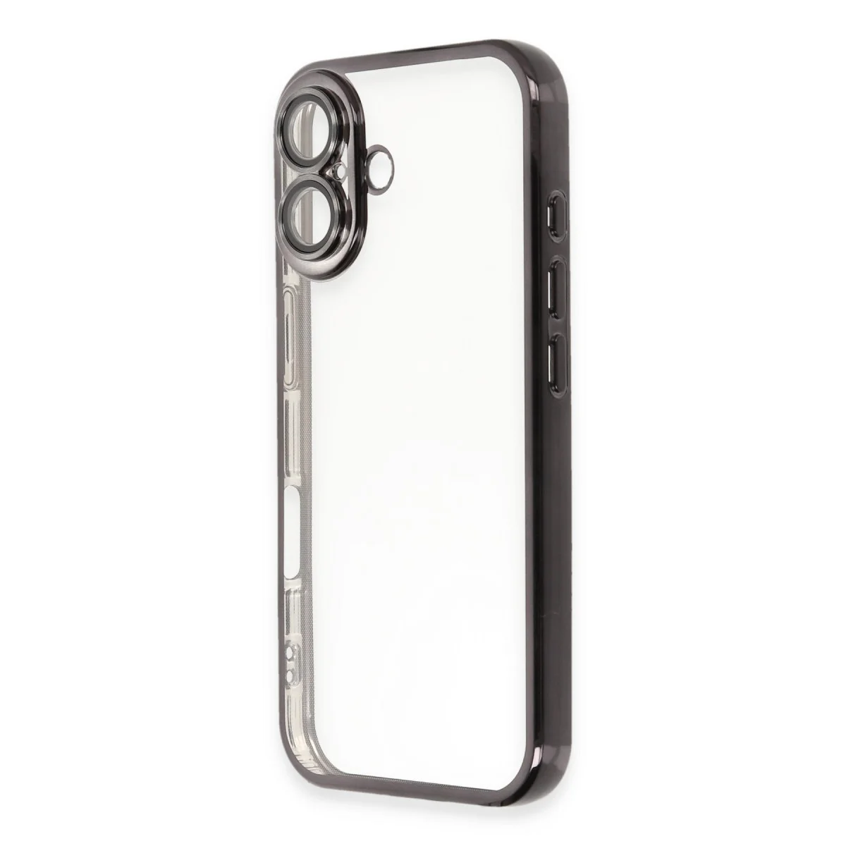 iPhone 16 Plus Kılıf Razer Lensli Silikon - Siyah