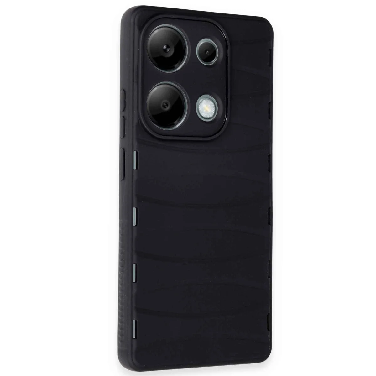 Redmi Note 13 Pro 4G Kılıf Bibercas Silikon Kapak - Siyah