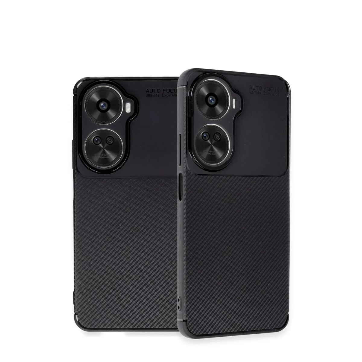 Nova 12 SE Kılıf Auto Focus Karbon Kapak - Siyah