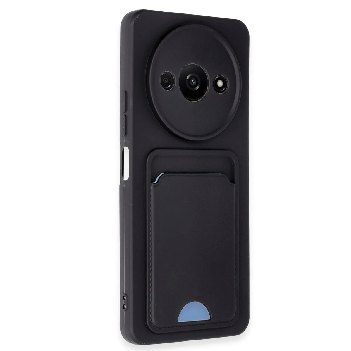 Redmi A3 4G Kılıf Kelvin Kartvizitli Silikon - Siyah