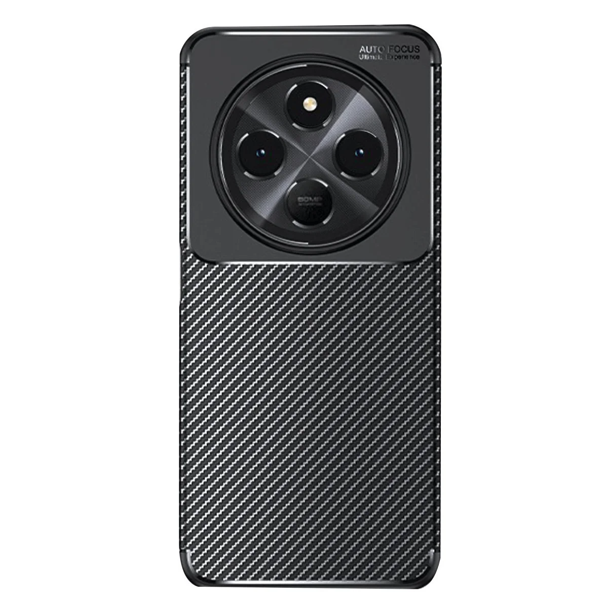 Redmi 14C Kılıf Auto Focus Karbon Kapak - Siyah