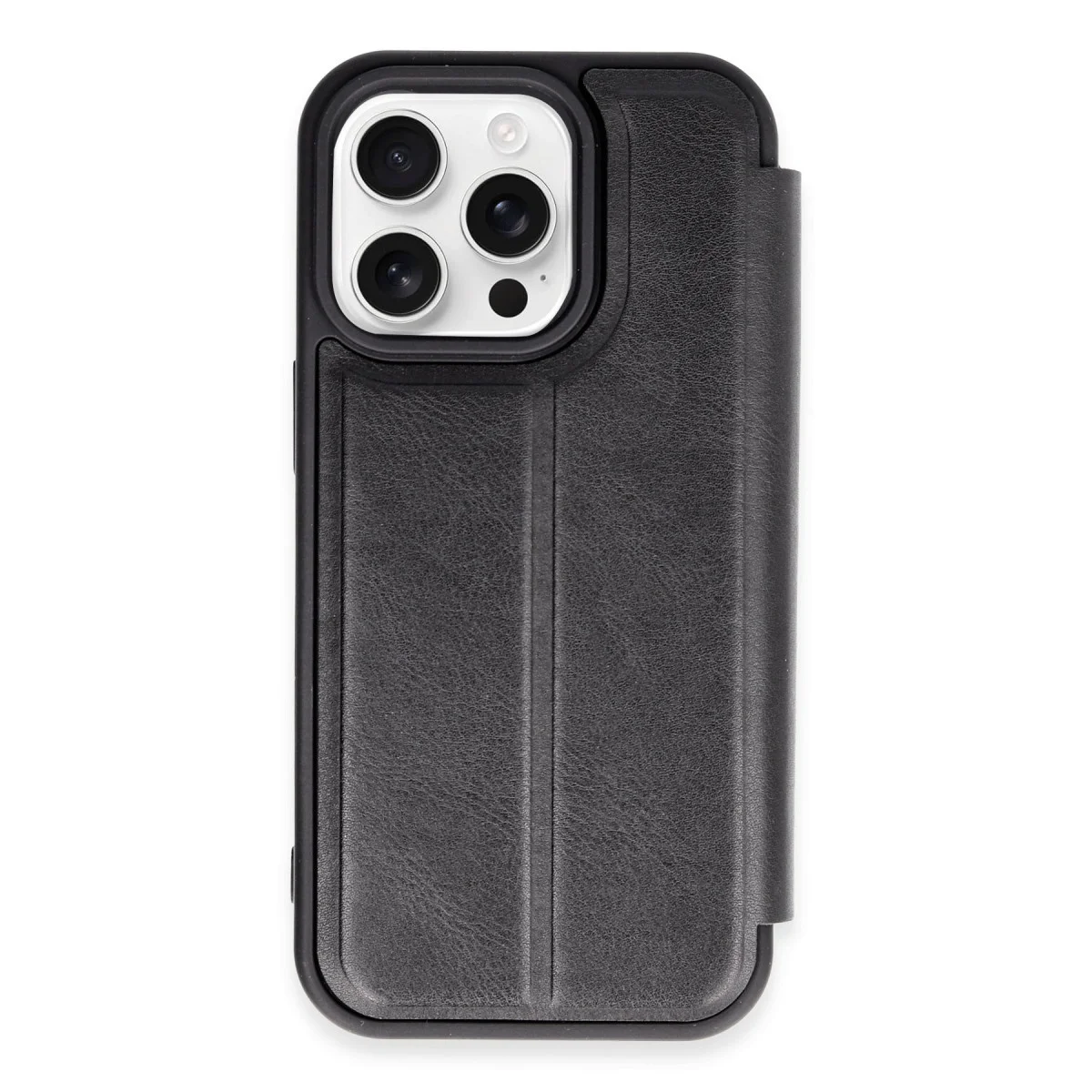 iPhone 14 Pro Kılıf Flip Cover - Siyah