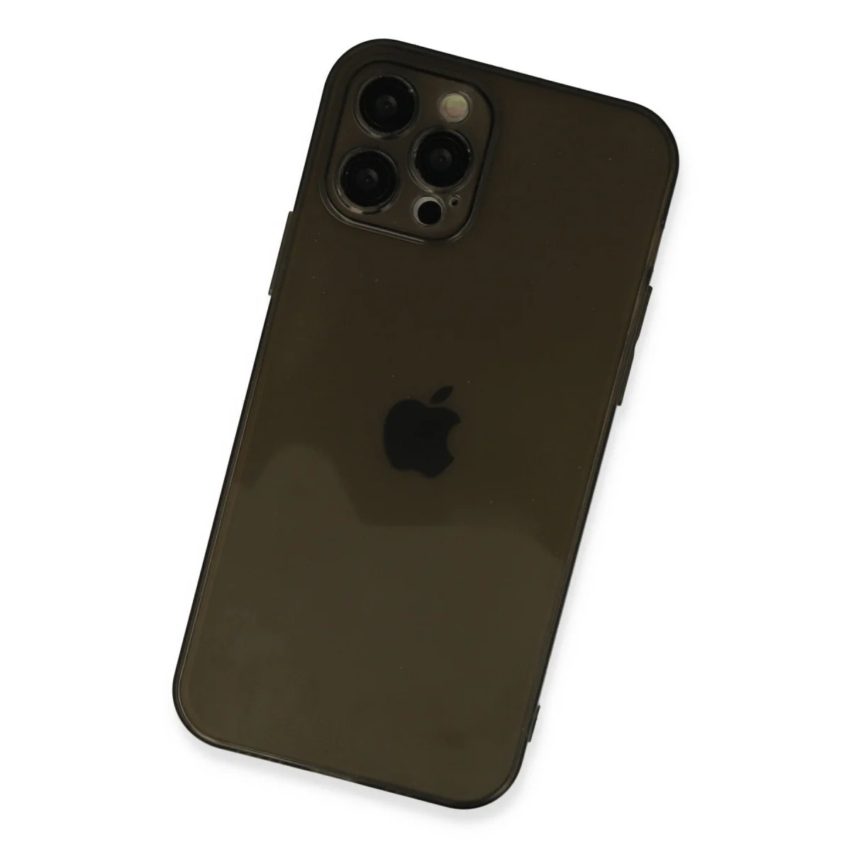 iPhone 12 Pro Kılıf Fly Lens Silikon - Siyah