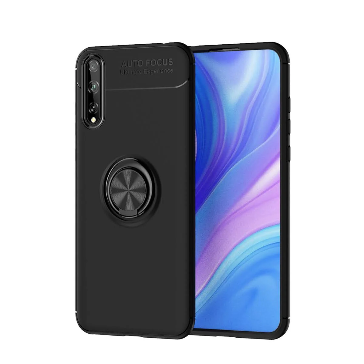 P Smart S Kılıf Range Yüzüklü Silikon - Siyah