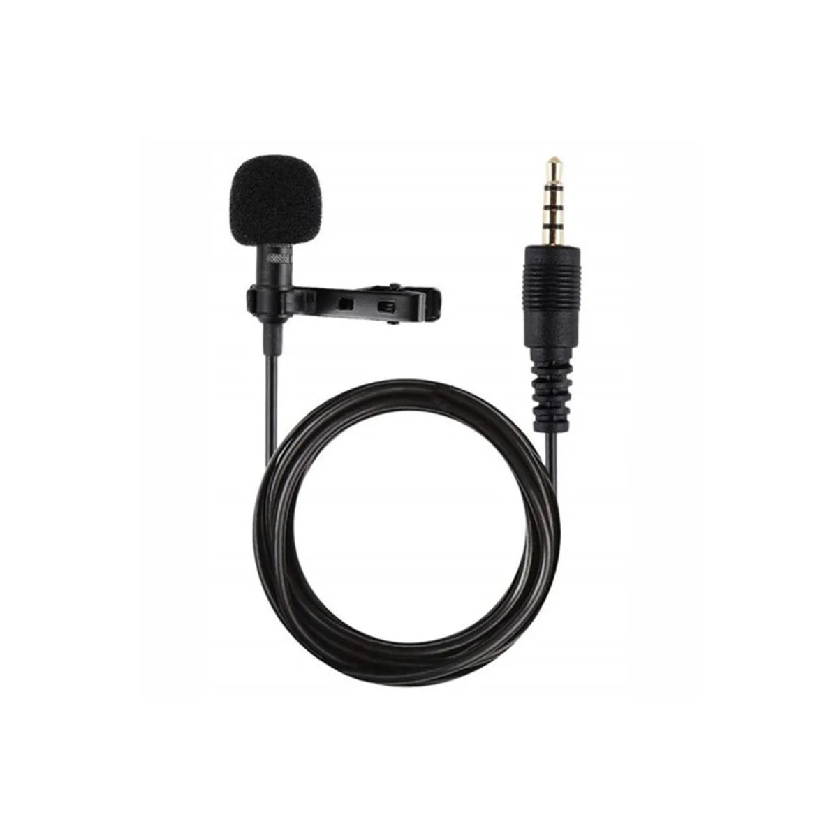 3.5mm Jak 1.5 Metre Double Mikrofon - Siyah
