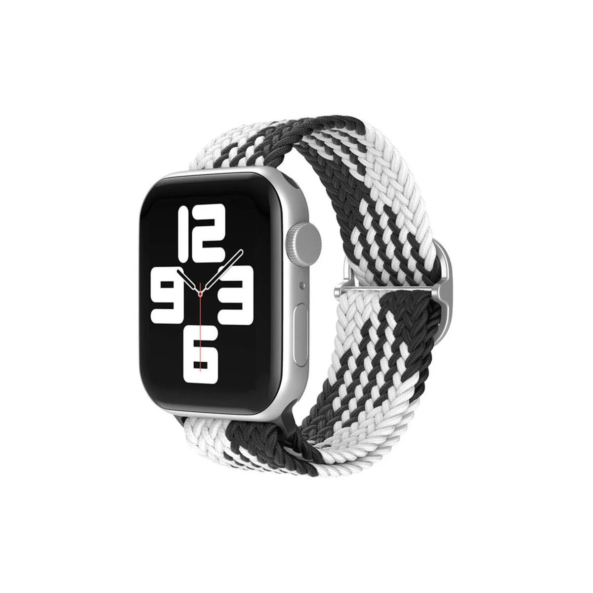 Watch 42mm Star Kordon - Siyah-Beyaz