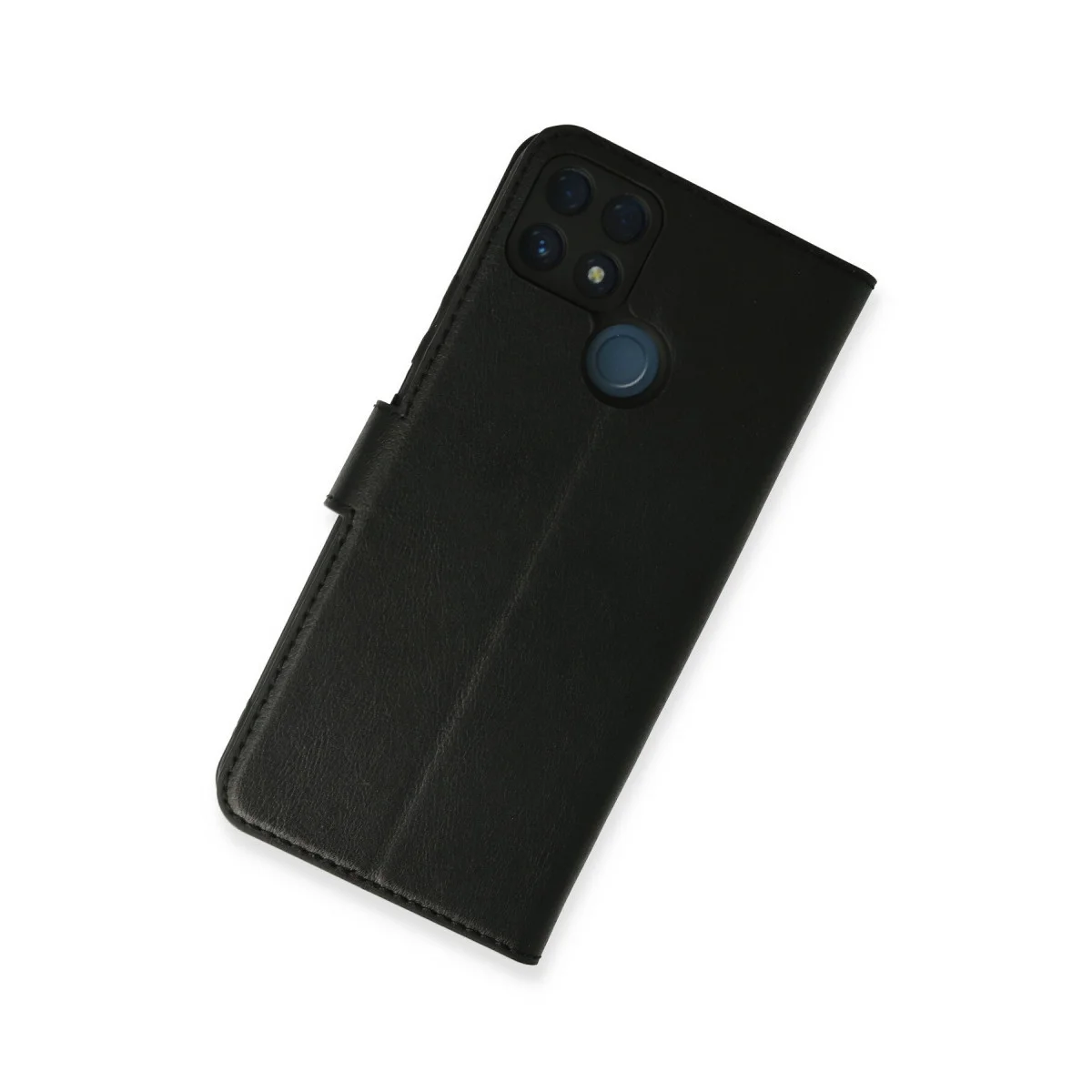 Realme C25 Kılıf Trend S Plus Kapaklı Kılıf - Siyah