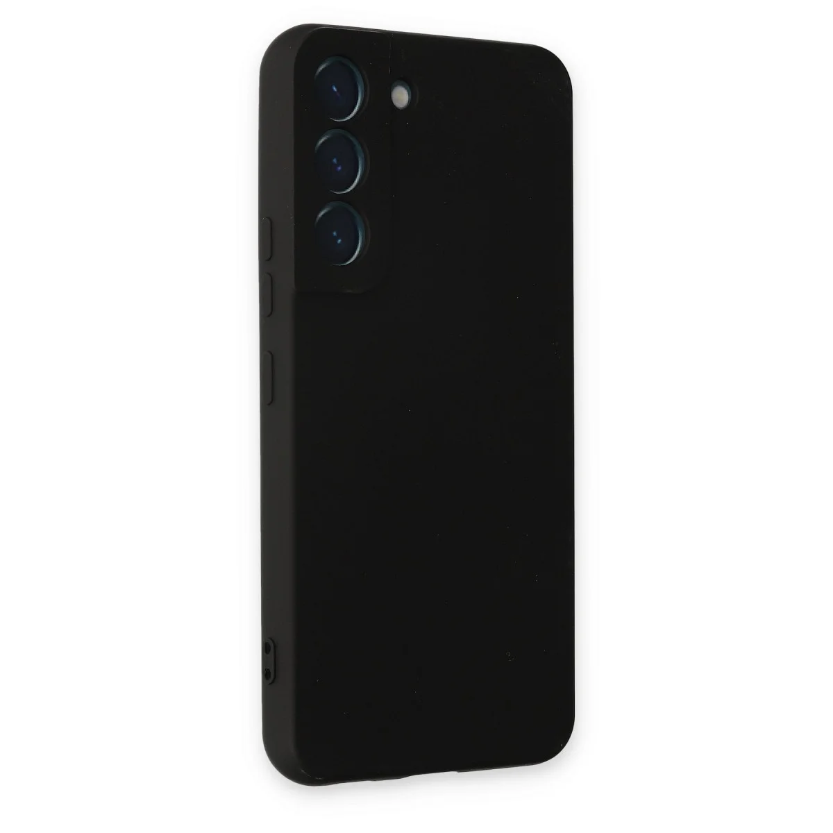 Galaxy S22 Kılıf Nano içi Kadife Silikon - Siyah