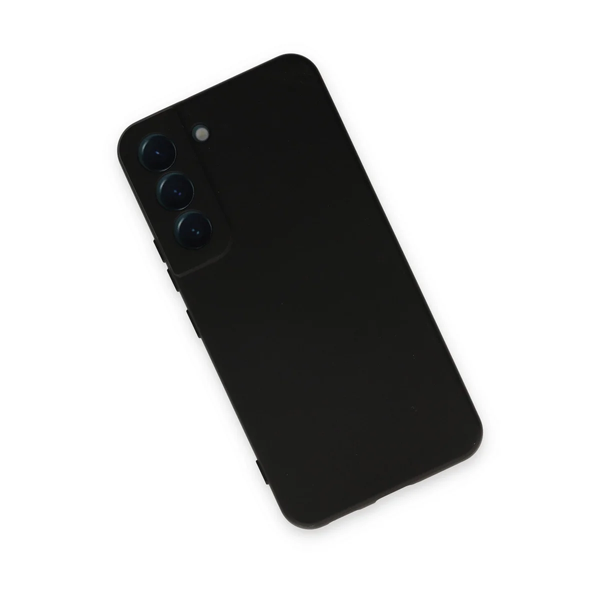 Galaxy S22 Kılıf Nano içi Kadife Silikon - Siyah