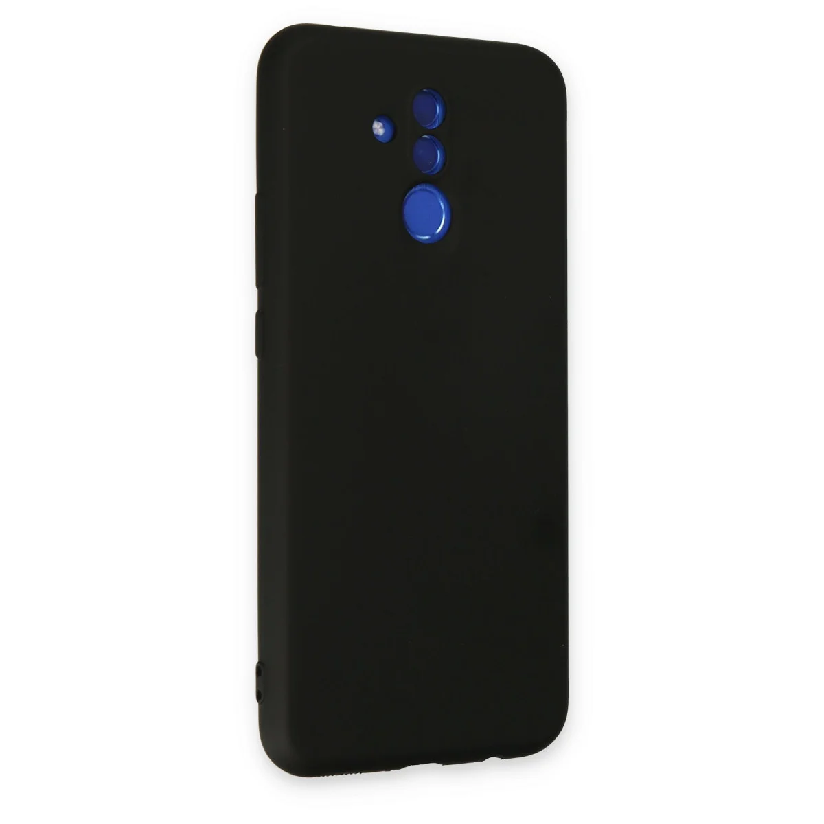 Mate 20 Lite Kılıf Nano içi Kadife Silikon - Siyah
