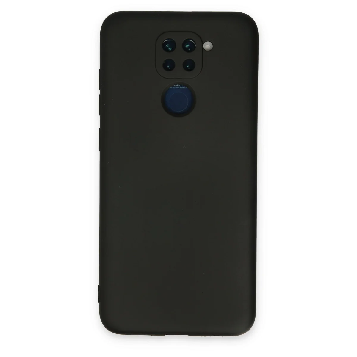 Redmi Note 9 Kılıf Nano içi Kadife Silikon - Siyah
