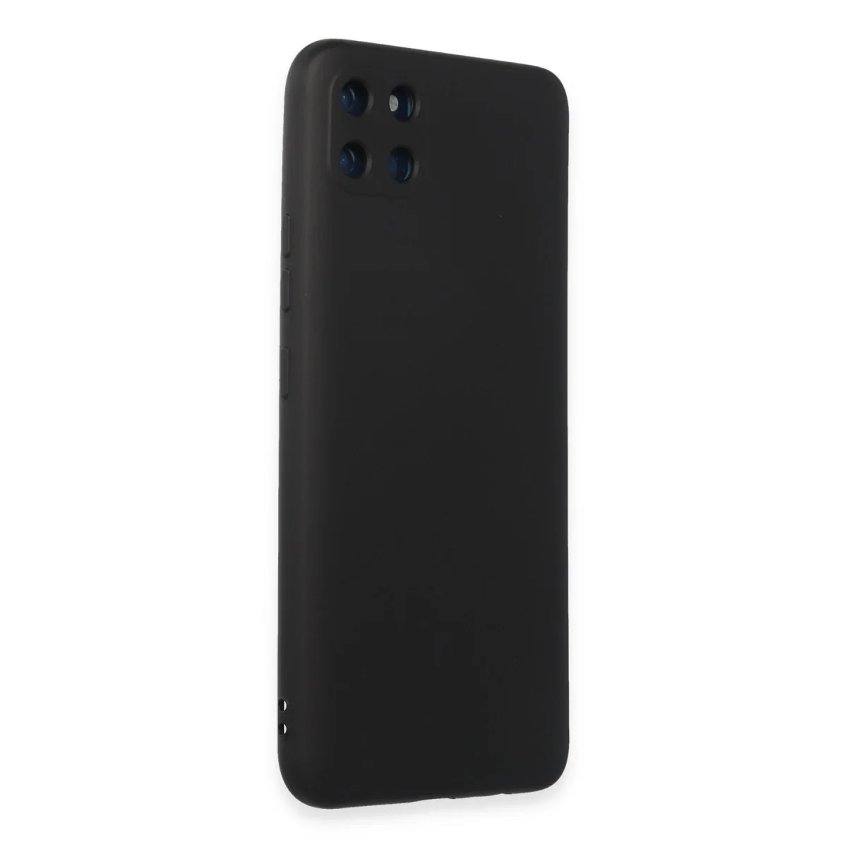 Realme C11 Kılıf Nano içi Kadife Silikon - Siyah