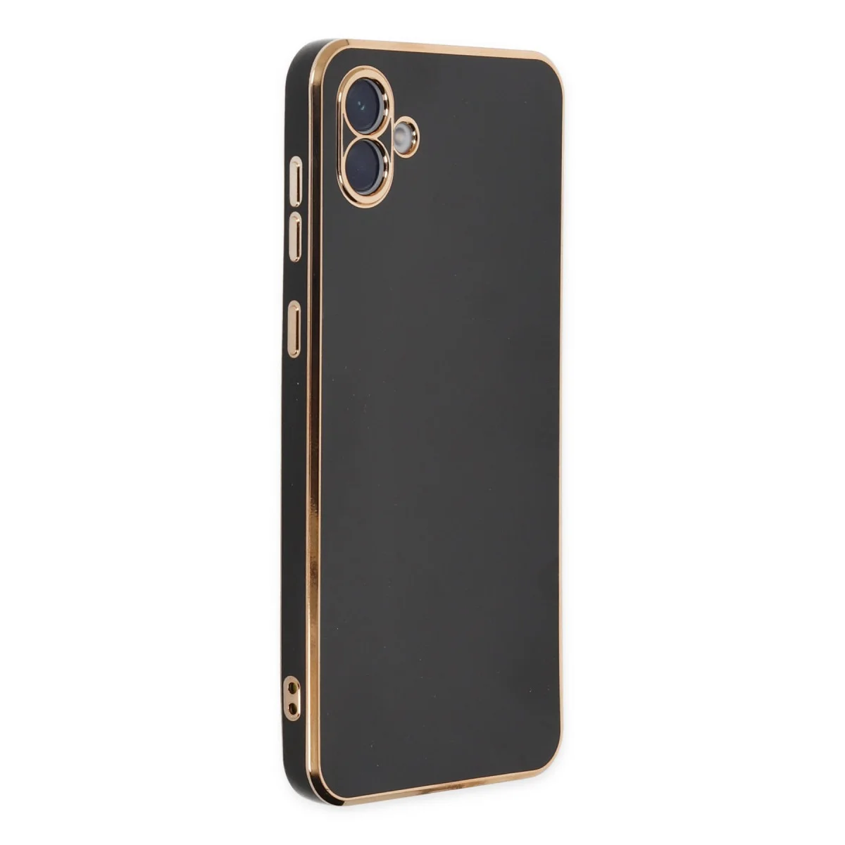 Galaxy A04E Kılıf Volet Silikon - Siyah