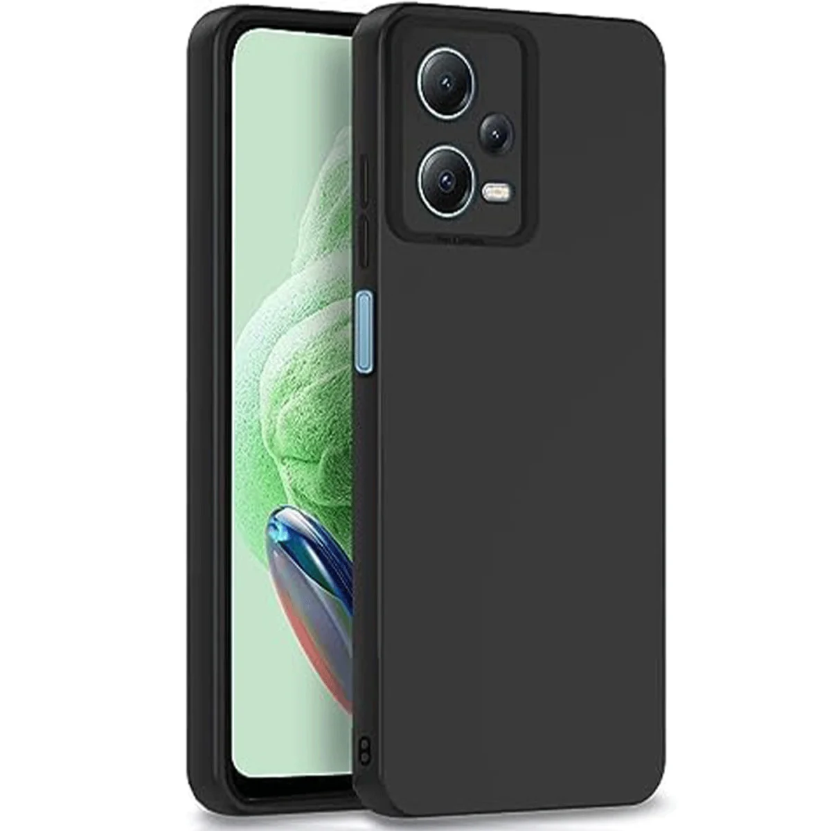 Redmi Note 12 Pro 5G Kılıf Nano içi Kadife Silikon - Siyah