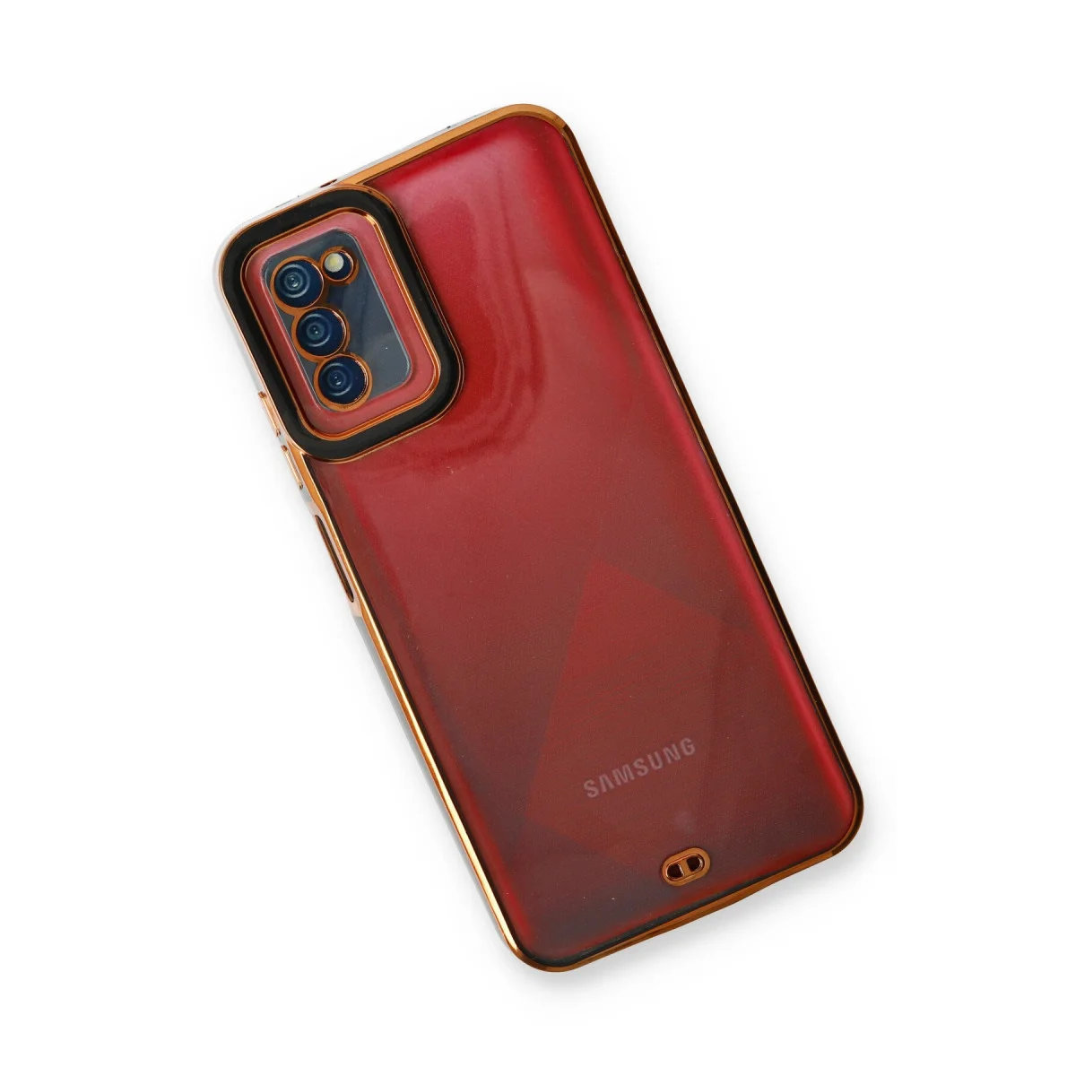 Galaxy A03S Kılıf Liva Lens Silikon - Siyah