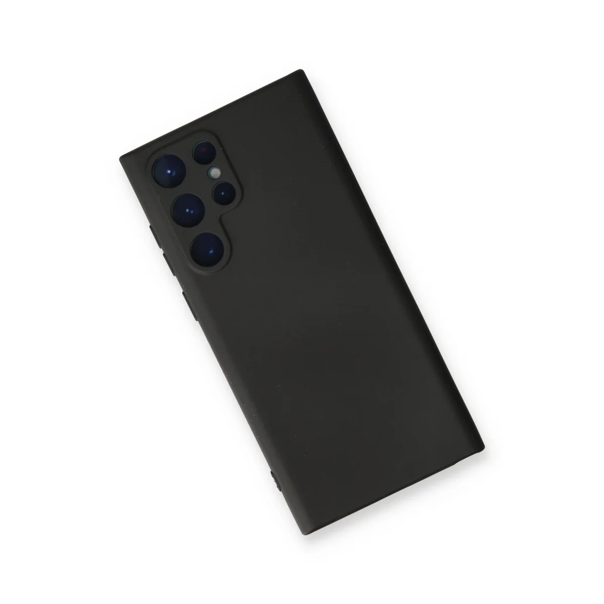 Galaxy S22 Ultra Kılıf Nano içi Kadife Silikon - Siyah
