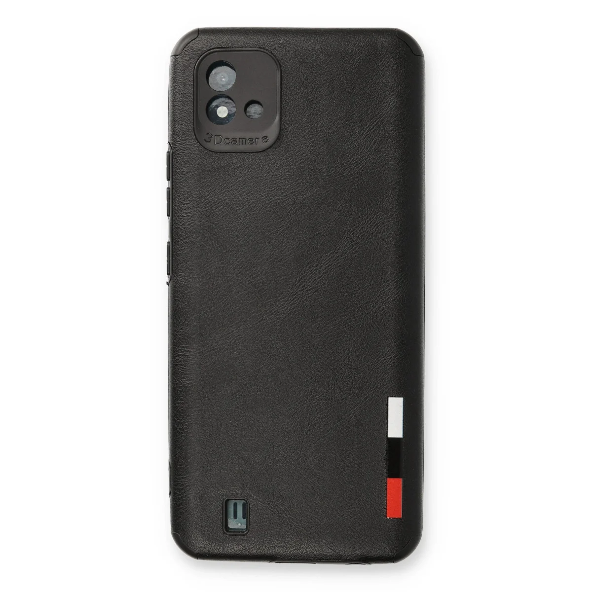 Realme C11 2021 Kılıf Loop Deri Silikon - Siyah