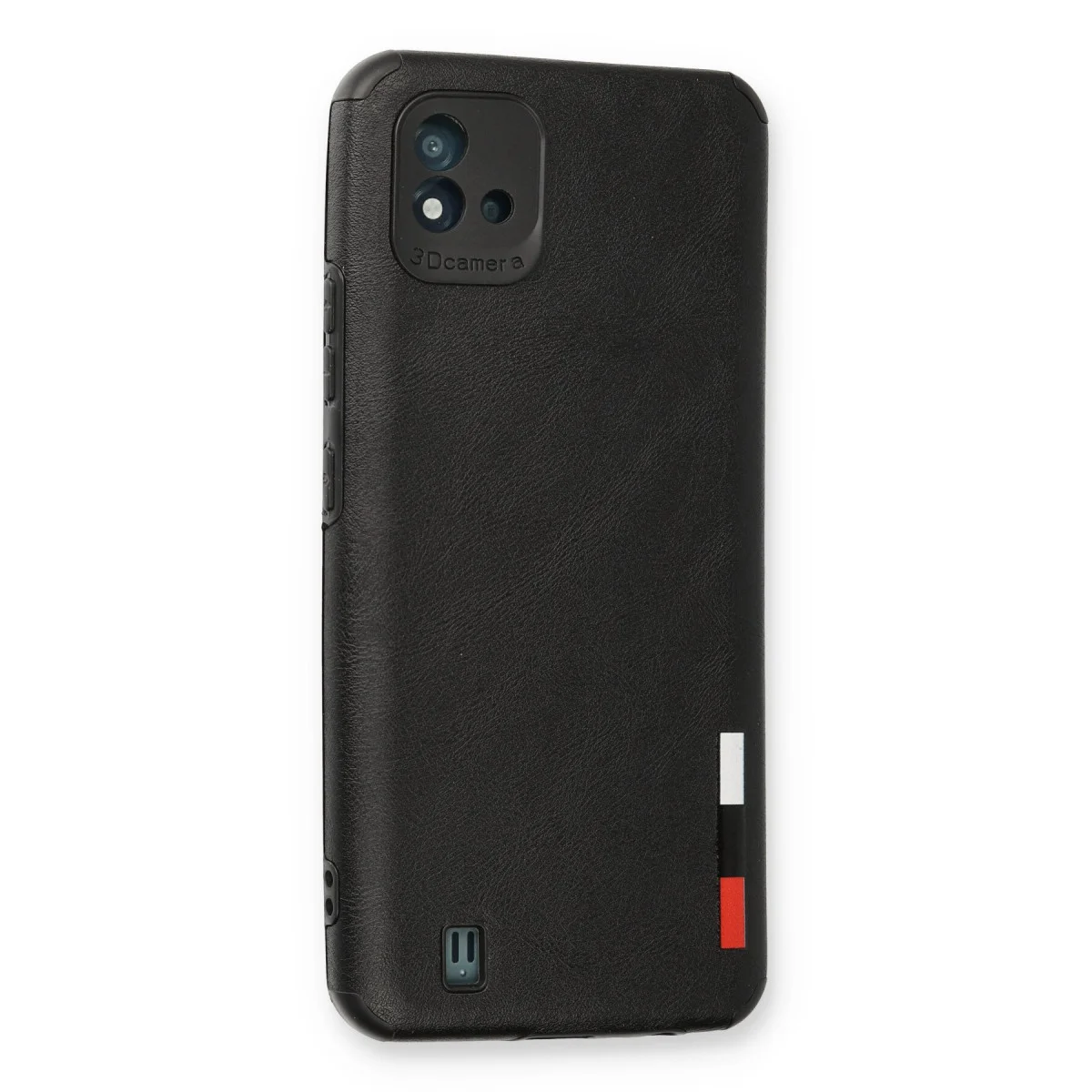 Realme C11 2021 Kılıf Loop Deri Silikon - Siyah