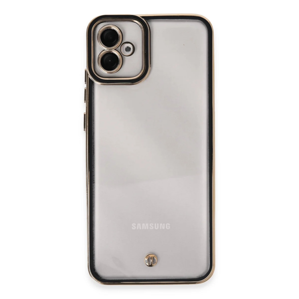 Galaxy A04E Kılıf Liva Lens Silikon - Siyah