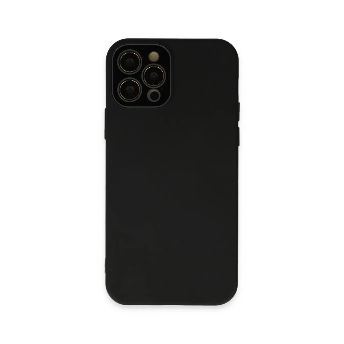 iPhone 12 Pro Kılıf Lansman Glass Kapak - Siyah