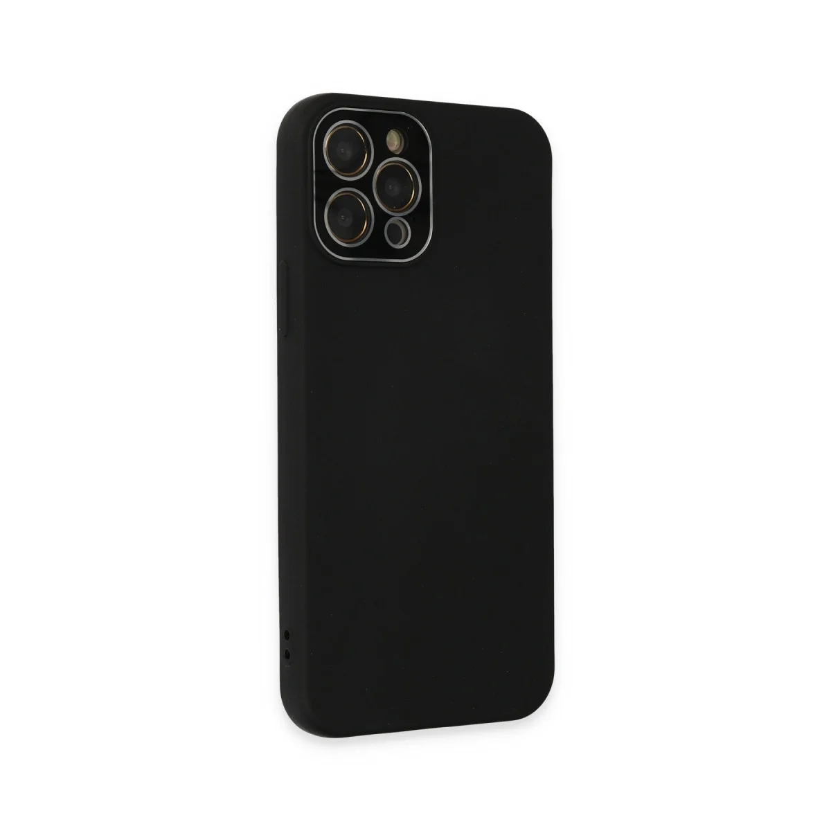 iPhone 12 Pro Max Kılıf Lansman Glass Kapak - Siyah