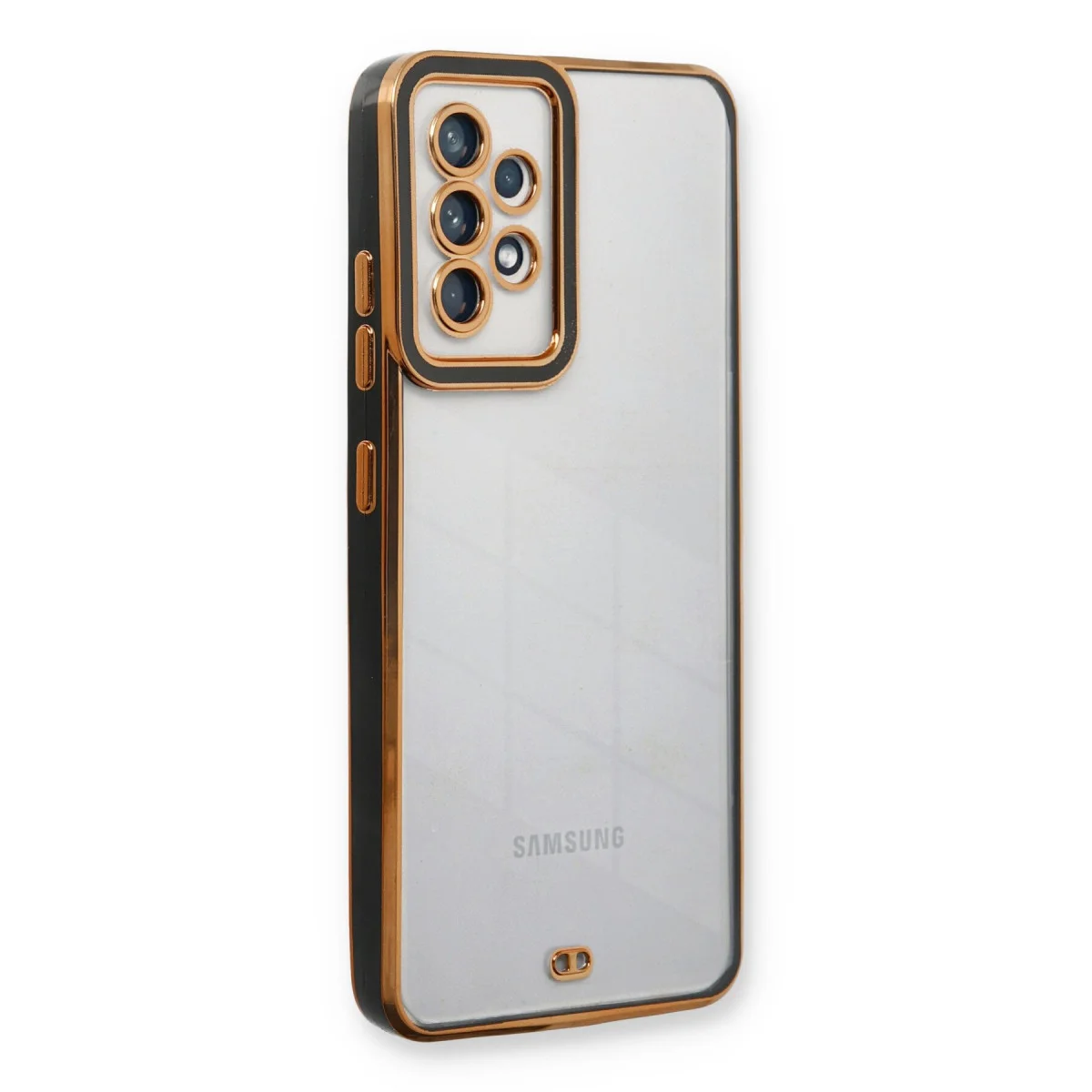 Galaxy A53 5G Kılıf Liva Lens Silikon - Siyah