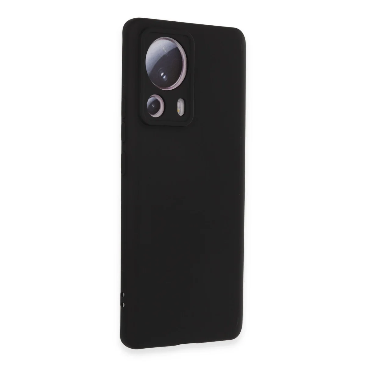 Mi 13 Lite Kılıf Nano içi Kadife Silikon - Siyah