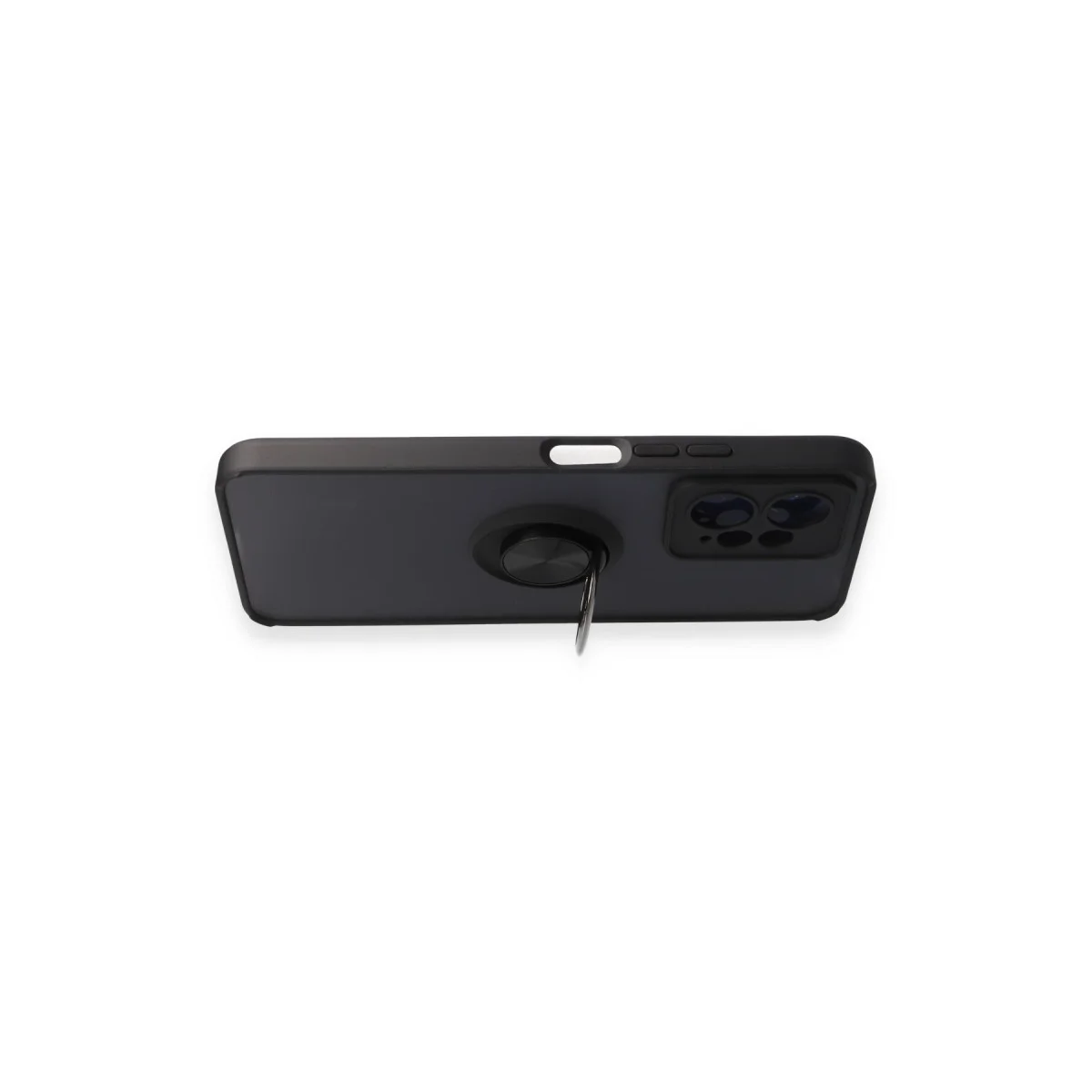 Redmi Note 12 4G Kılıf Montreal Yüzüklü Silikon Kapak - Siyah