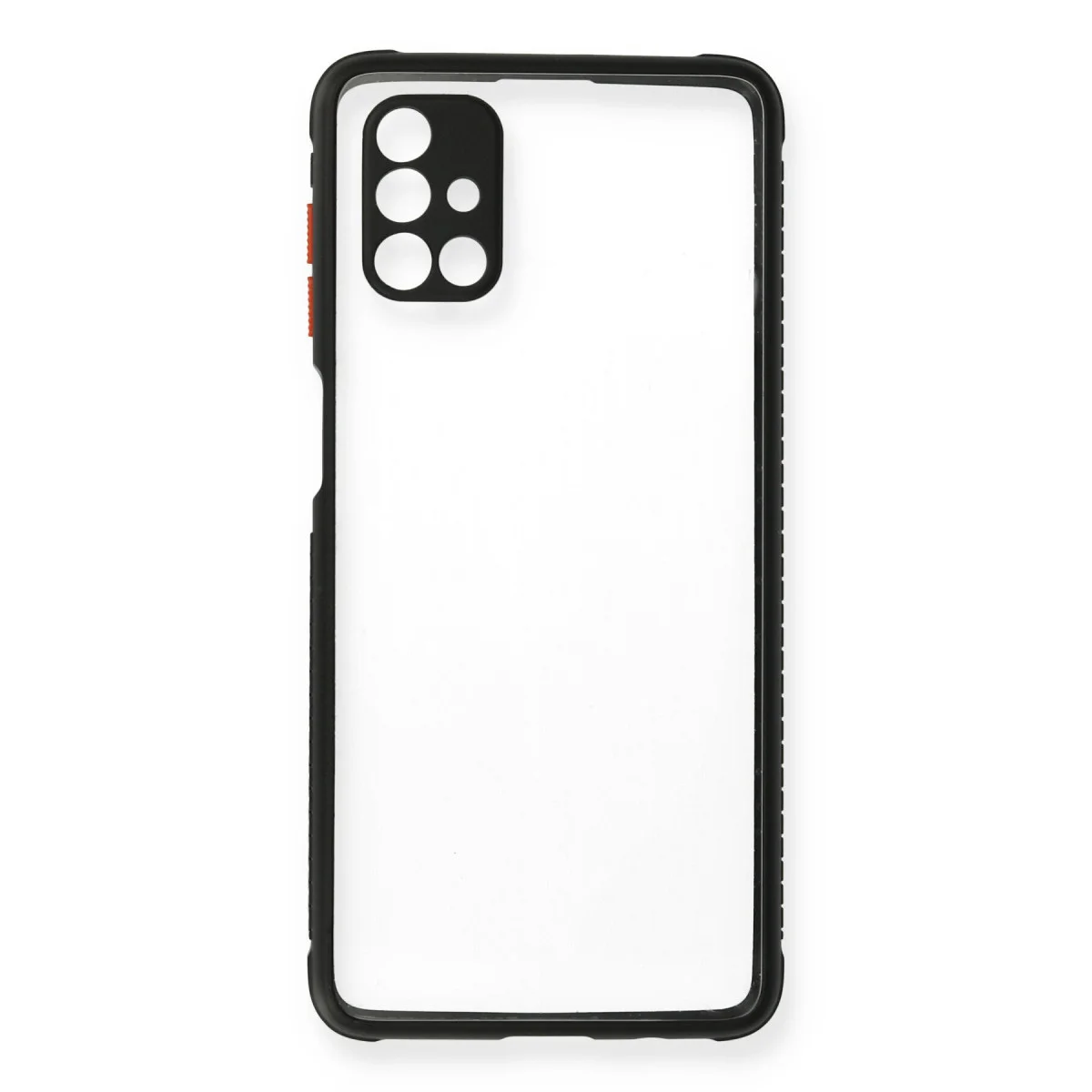 Galaxy M51 Kılıf Miami Şeffaf Silikon - Siyah