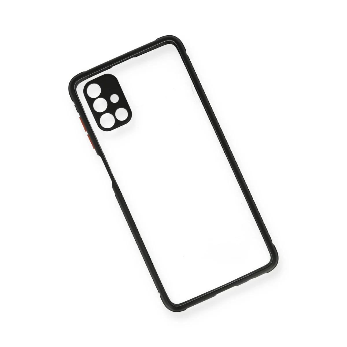 Galaxy M51 Kılıf Miami Şeffaf Silikon - Siyah
