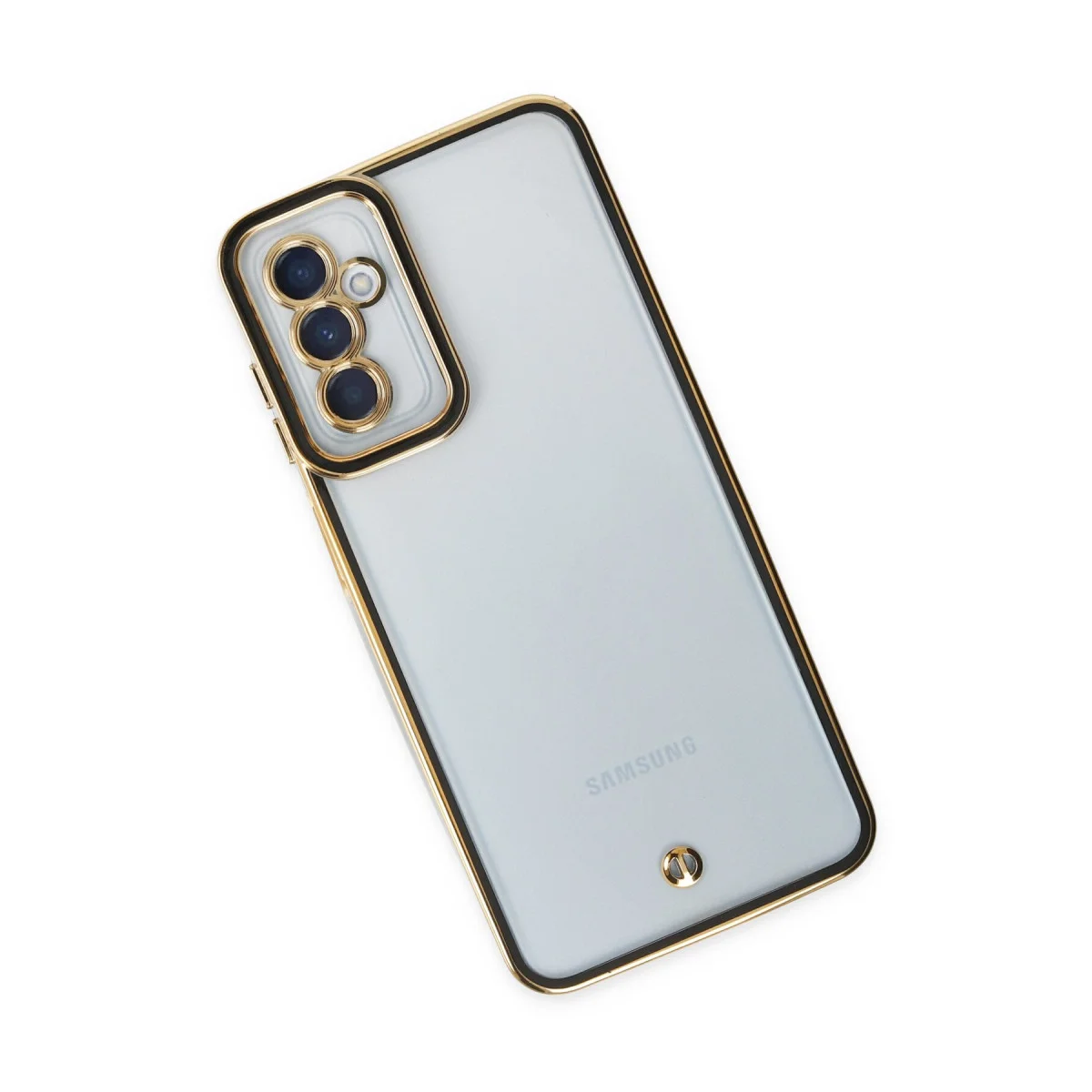 Galaxy M23 Kılıf Liva Lens Silikon - Siyah